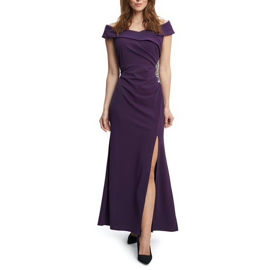 Suzanne Portrait Collar Long Dress