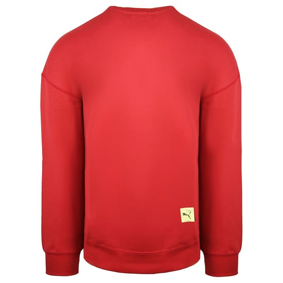Puma x Michael Lau Long Sleeve Crew Neck Red Mens Graphic Sweatshirt 530351 22