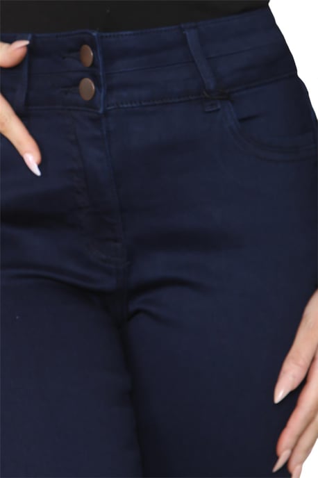 M&Co Womens Lift & Shape Slim Leg Jeans in Indigoblauw - Image 4
