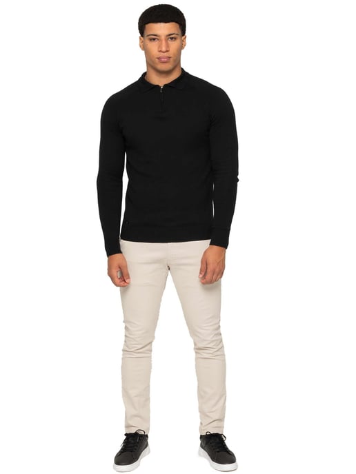 Enzo Milano heren polotrui met halve rits - Image 5