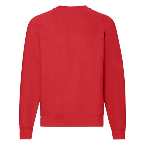 Fruit of the Loom Heren Klassiek 80/20 Raglan Sweatshirt (Rood) - Image 2