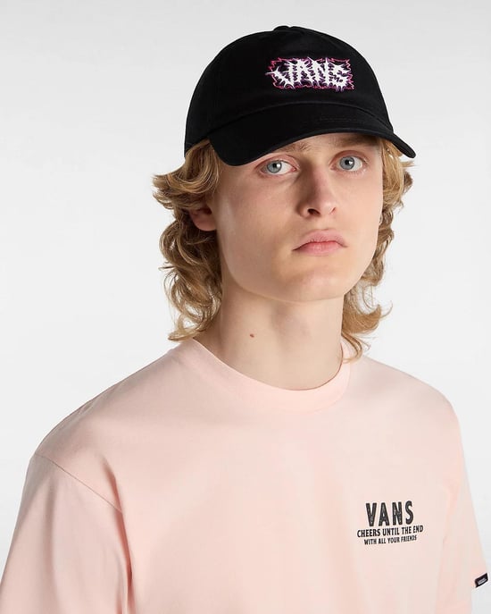 VANS Paxton Curved Bill Jockey Hat in Zwart - Image 4