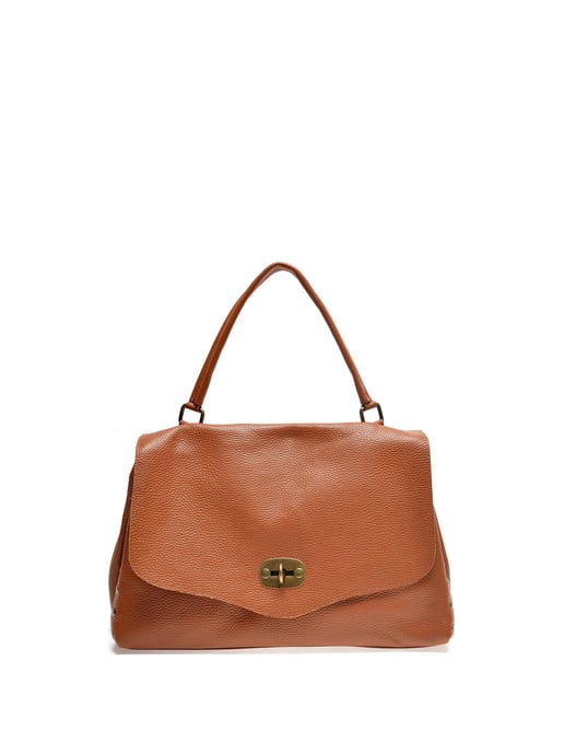 Anna Luchini SS22 AL 1766 Bruin Rundleer Tas - Image 1