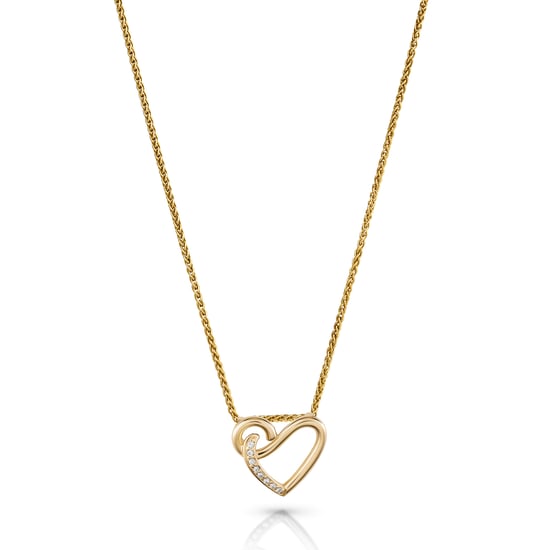 Orphelia 'Ida' Dames 925 Sterling Zilveren Ketting met Hanger - Goud ZH-7521/G - Image 1