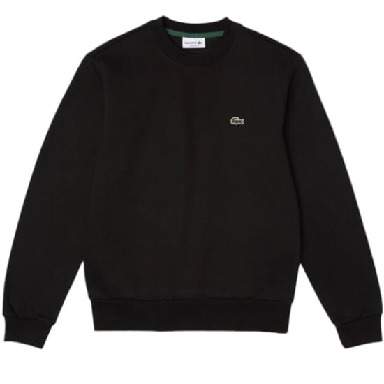 Lacoste Crew Neck Fleece Sweatshirt Black