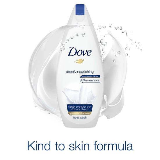Dove Body Wash Sulfate-free Deeply Nourishing for Instantly Soft Skin, 3x450ml