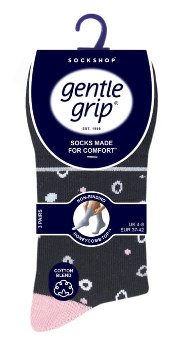 6 paar sokken zonder elastiek damessokken met zachte grip - SOLRH219 - Image 2
