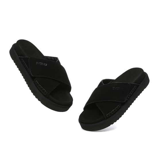 EVER AU Dames Leren Sandalen - Rose - Image 6