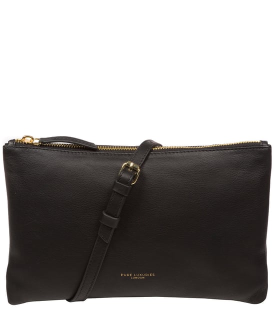 'Anya' Black Nappa Leather Cross Body Bag