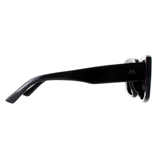 Montana Rectangle Womens Shiny Black Smoke Polarized MP56