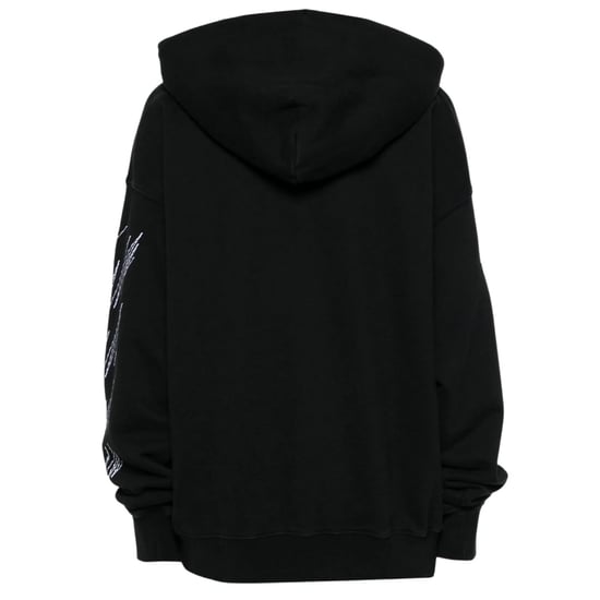 Off-White Stitch Diag Design Skate Fit Black Hoodie