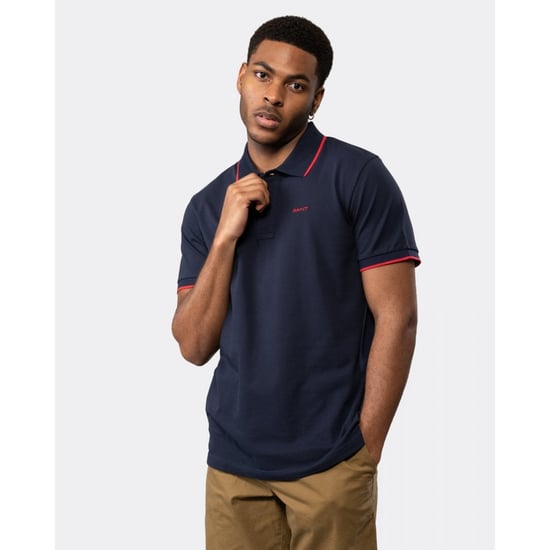 GANT Contrast Tipping Mens Short Sleeve Pique Polo
