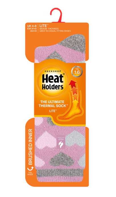 Heat Holders Lite - Geïsoleerde thermo damessokken - Mauve (Parijs) - Image 2