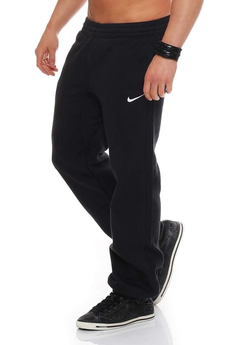 NIKE Heren Club Swoosh Cuff Joggingbroek in zwart - Image 2