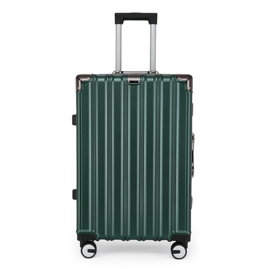 Hardshell Green Suitcase Set Robust 8 Wheel Luggage Cabin Case Bag