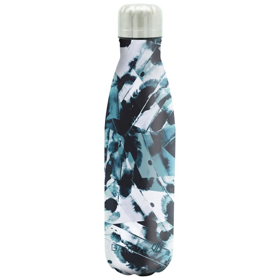 Dare 2B Metalen waterfles met libelle (Wit/zwart/blauw) - Image 1