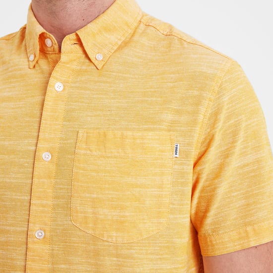 Dwaine Mens Short Sleeve Shirt Bright Yellow