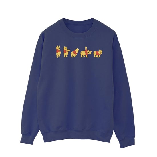 Disney Heren Winnie De Poeh Stretching Sweatshirt (Marineblauw) - Image 1