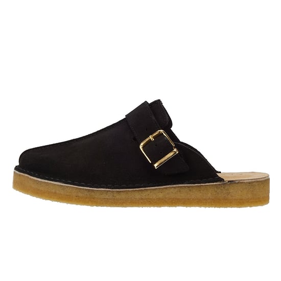 Clarks Trek Mule Suede Heren Sandalen Zwart - Image 5