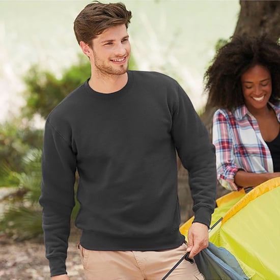Fruit Of The Loom Unisex Premium 70/30 Set-In Sweatshirt (Charcoal)