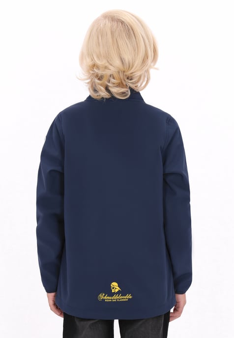 Schmuddelwedda softshell jas jongens (kinderen) marine - Image 4