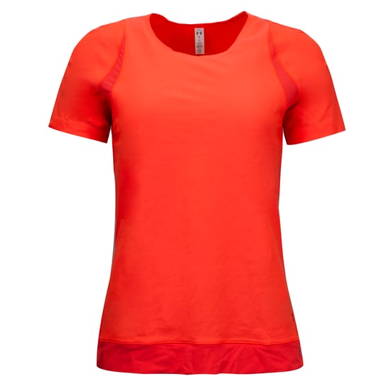 Under Armour Womens Vanish T-Shirt Base Layer Fitted Top Orange 1324142 877