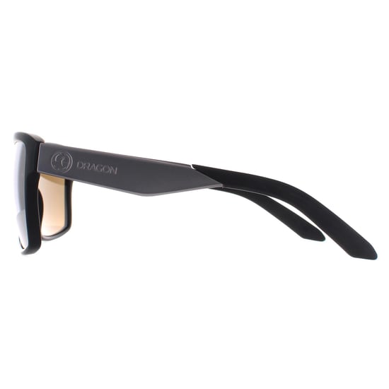 Dragon Square Mens Matte Black Lumlens Silver Ionized Space