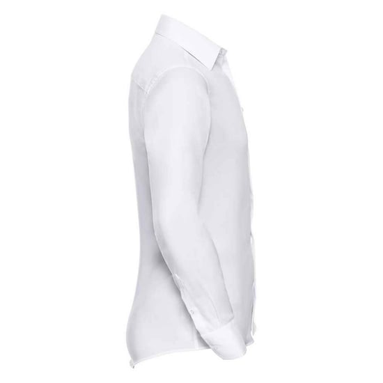 Russell Heren Ultimate Non-Iron Getailleerde Formele Overhemd met Lange Mouwen (Wit) - Image 3