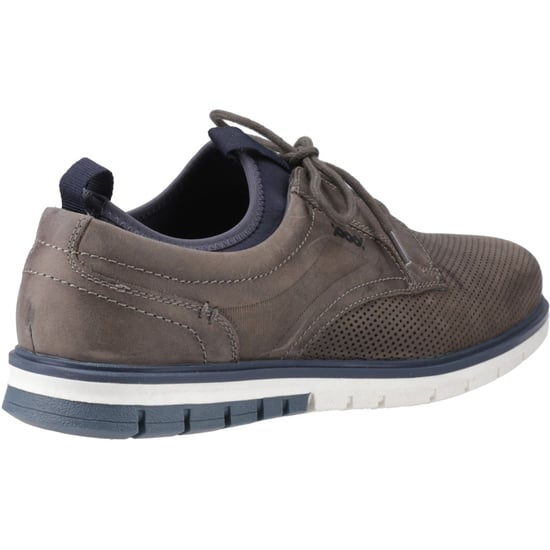 Pod Murphy Leer Heren Grijs Veterschoenen - Image 2