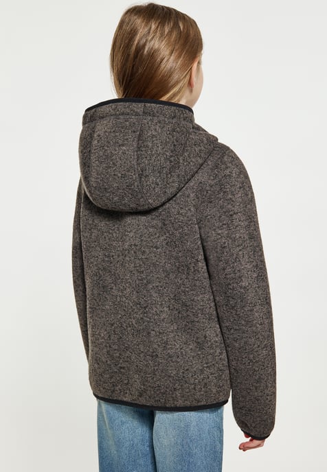 Schmuddelwedda Gebreide fleeceblouse meisjes (kinderen) grijs melange - Image 4