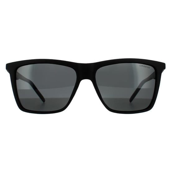 Polaroid Rectangle Mens Black Grey Polarised  90041091
