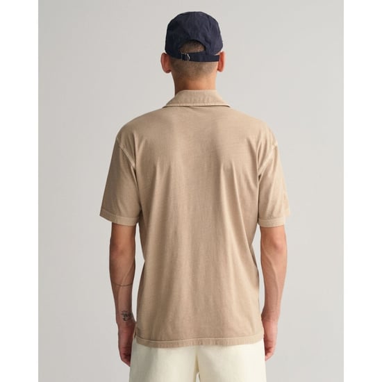 GANT Mens Solid Sunfaded Jersey Short Sleeve Rugger