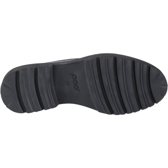 Pod Kenny Leren Vrouwen Zwart Patent Loafers - Image 3