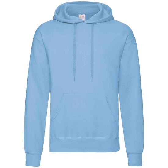 Fruit Of The Loom Unisex Volwassenen Klassiek Sweatshirt met capuchon (Hemelsblauw) - Image 1