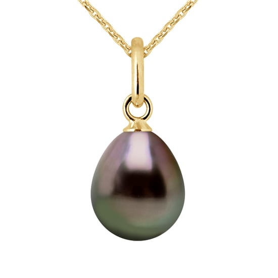 DIADEMA - Pendant - Yellow Gold and Tahitian Pearl