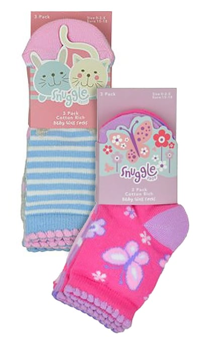 6 paar sokken voor babymeisjes met vlinderdesign - Dier - Image 2