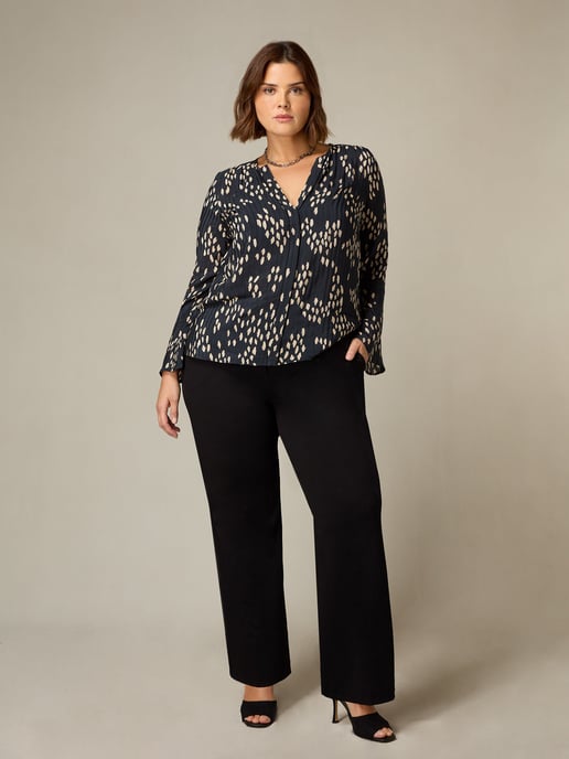 Black Ponte Bootleg Trousers