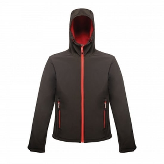 Regatta Heren Arley II Hooded Softshell Jas (Zwart) - Image 1