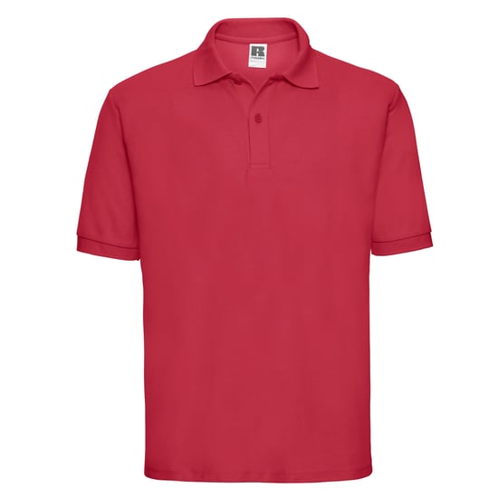 Russell Mens Polycotton Pique Polo Shirt (Classic Red)