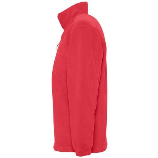 SOLS Ness Unisex Zip Neck Anti-Pill Fleece Top (Rood) - Image 3