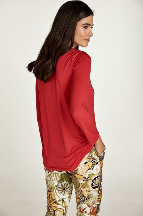 Rode Jersey V Hals Top - Image 5