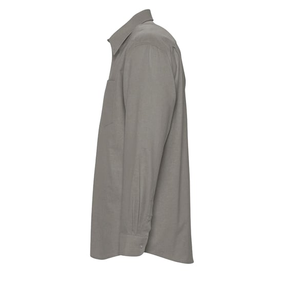 SOLS Heren Oxford overhemd met lange mouwen (Zilver) - Image 3