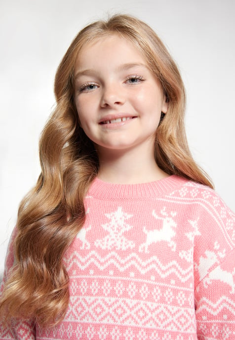 Mymo Jumper meisjes (kinderen) roze wit - Image 5