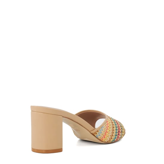 Women's Dune Multicolour Rainbow Crochet Mule Sandals in Multi colour - Image 4