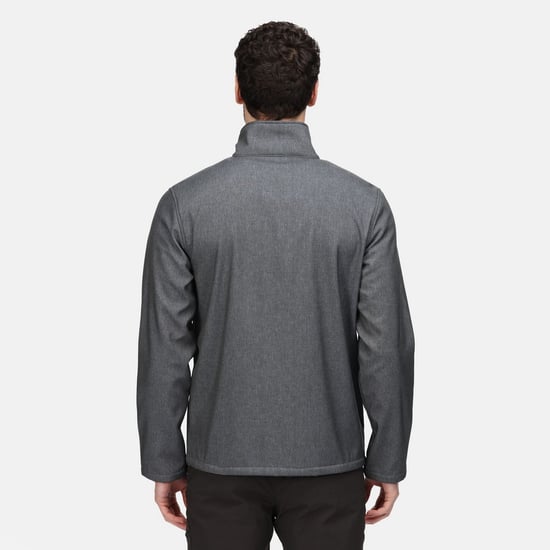 Regatta Mens Cera V Wind Resistant Soft Shell Jacket (Grey Marl Marl)