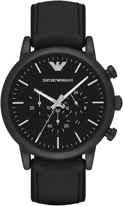 Emporio Armani Luigi Heren Horloge Zwart AR1970 - Image 1