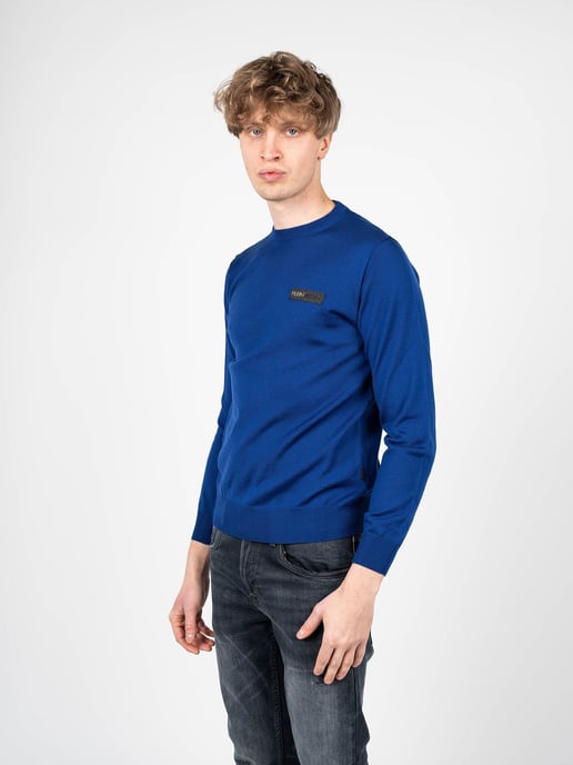 Plein Sport Pullover Merino Men's Blue