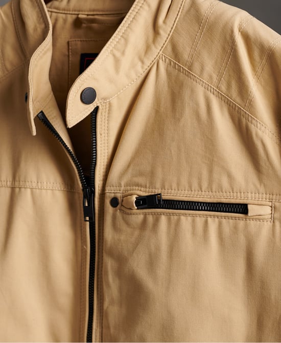 Superdry Cotton Carbon Biker Jacket