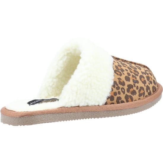 Hush Puppies Dames/dames Arianna Luipaardprint suède pantoffels (Bruin/Wit) - Image 2