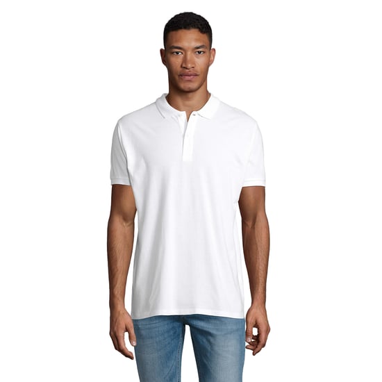 SOLS Heren Planet Poloshirt (Wit) - Image 1